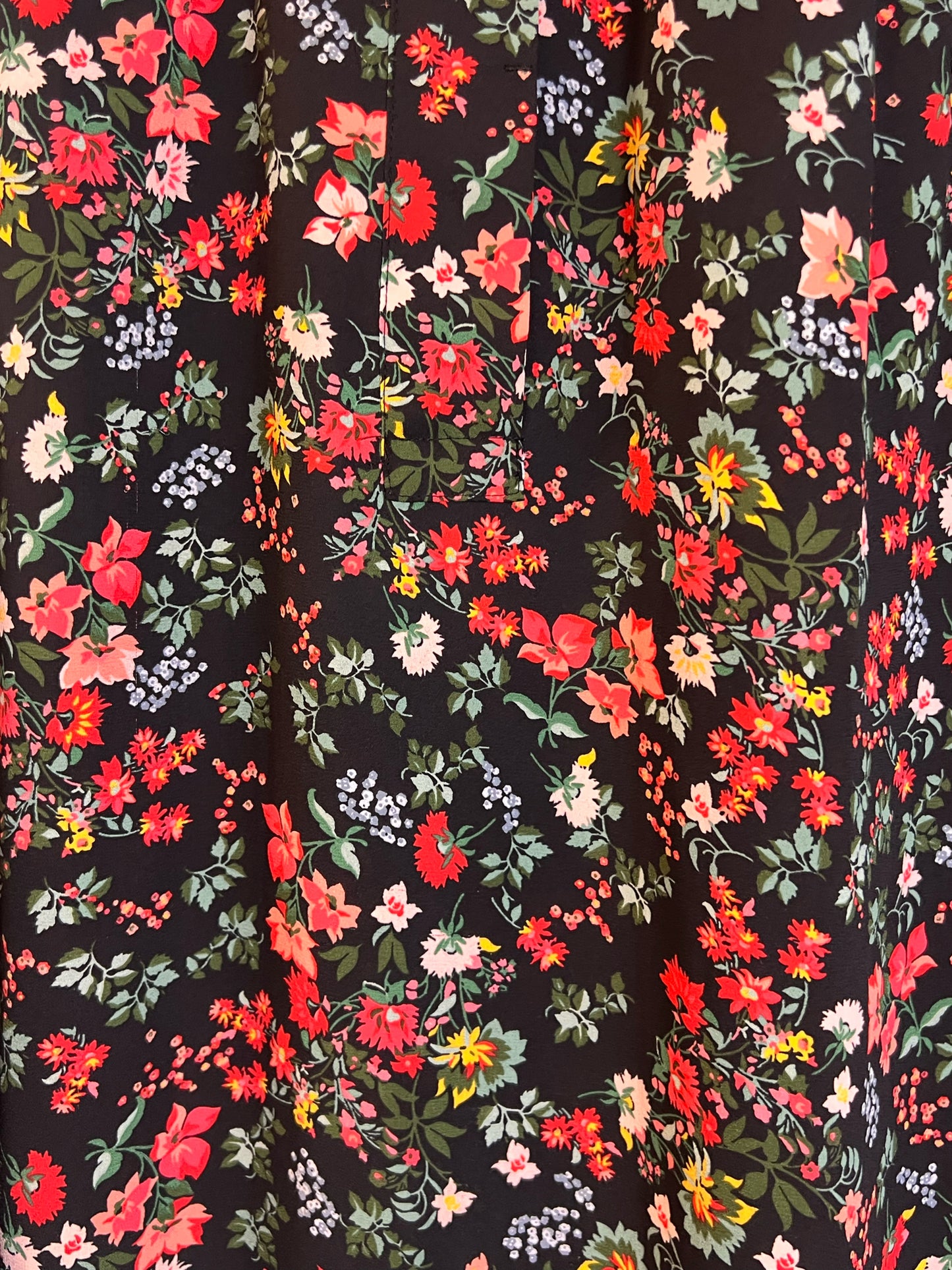 Size L Loft Black Floral Tank  Blouse