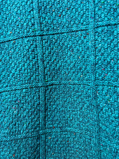 Size 1X Land's End Green/Blue Sweater