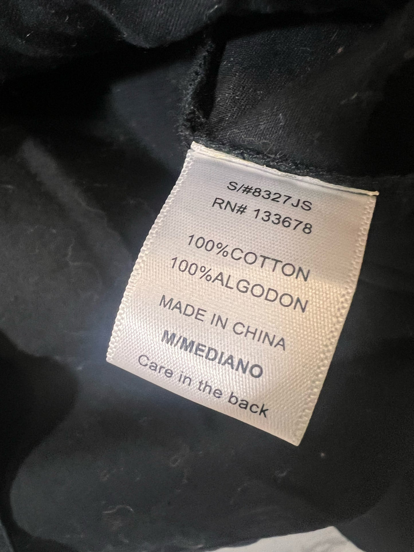 Size M LoveTree Black Cotton Military Style Jacket