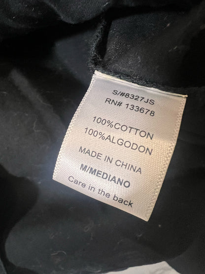 Size M LoveTree Black Cotton Military Style Jacket