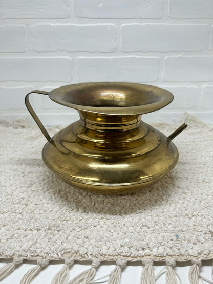 Vintage brass pot w/ water spout