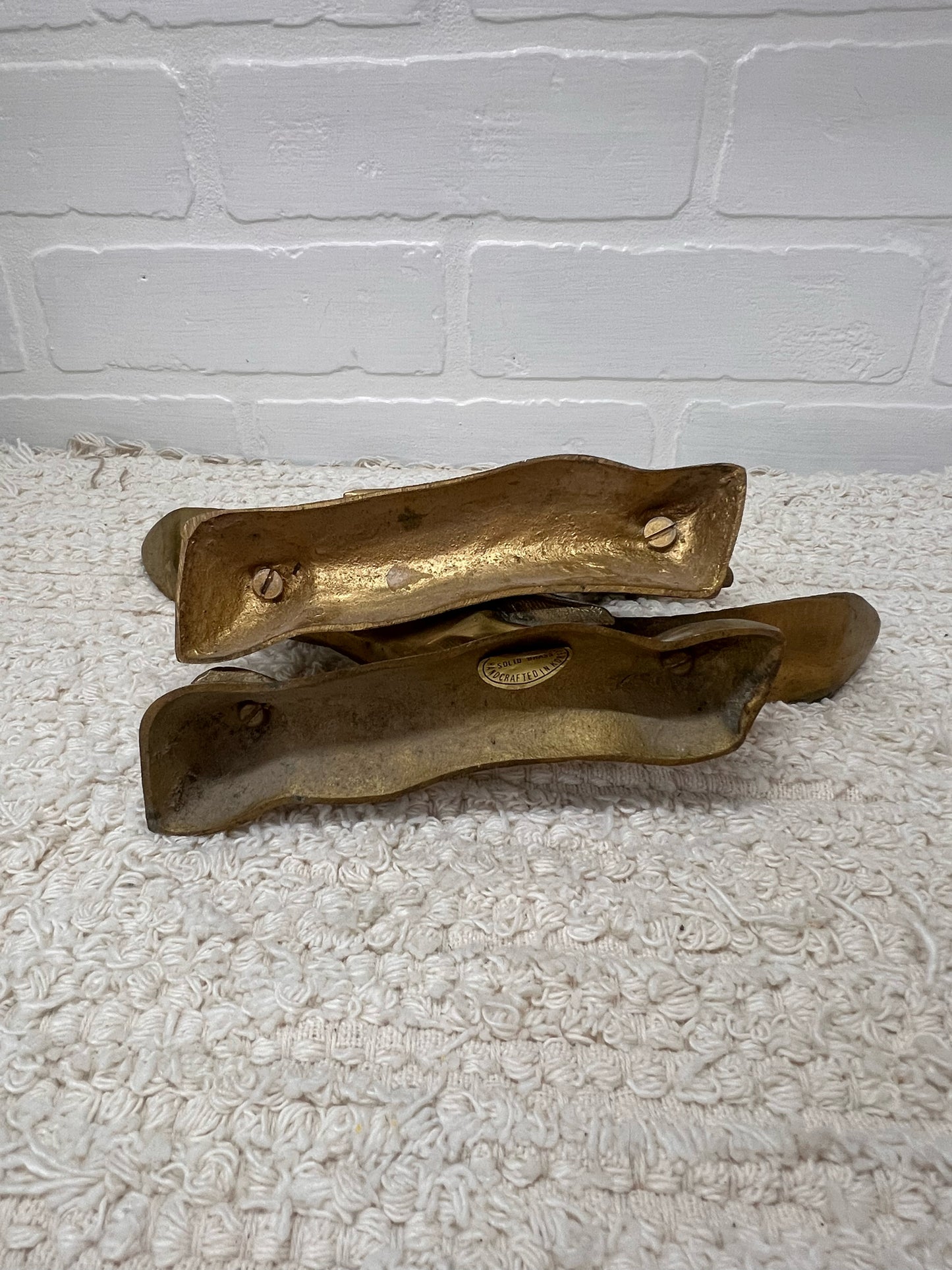 Pair of Vintage Brass Road Runners