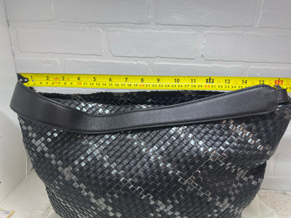 NWT Hobo Harley Hobo Bag in Black & Metallic Woven Leather