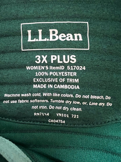 Size 3X L.L. Bean Green  Pullover
