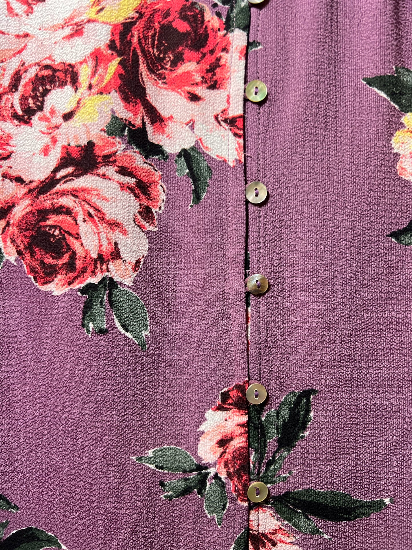 Size M Staccato Mauve Floral Blouse