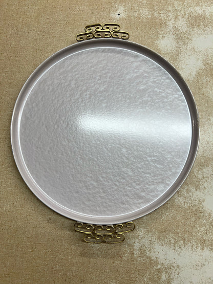 Kyes moire glazed MCM serving pllatter