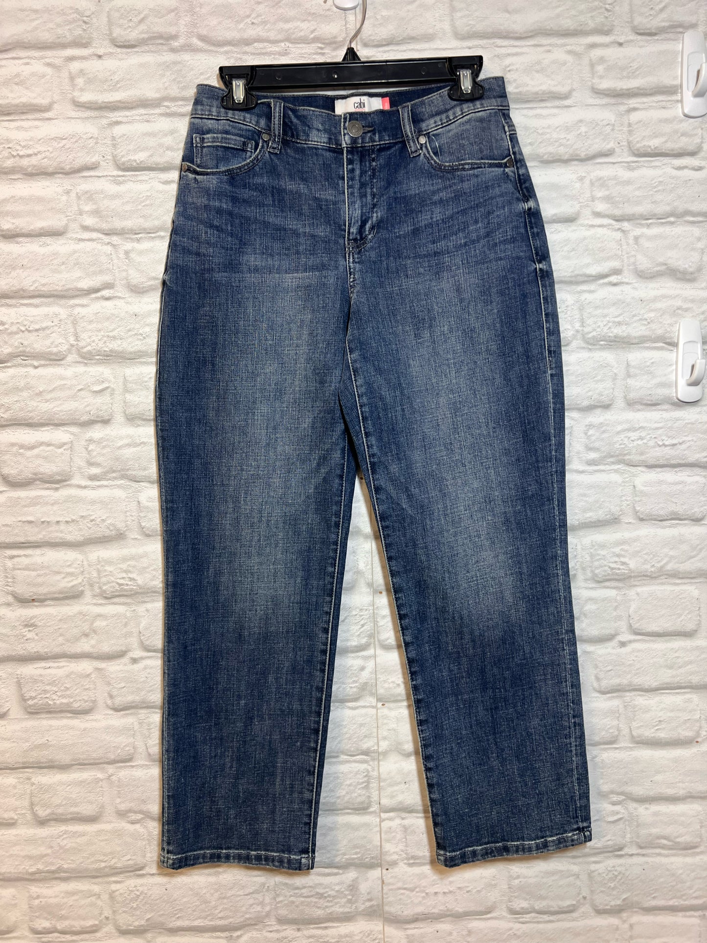 CAbi Size 4 Mid-Rise SoHo Cropped Length Jeans