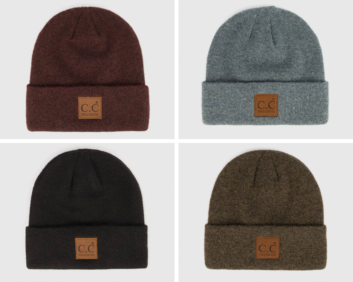 CC Heather Knit Basic Beanie – Unisex Eco-Friendly Winter Hat