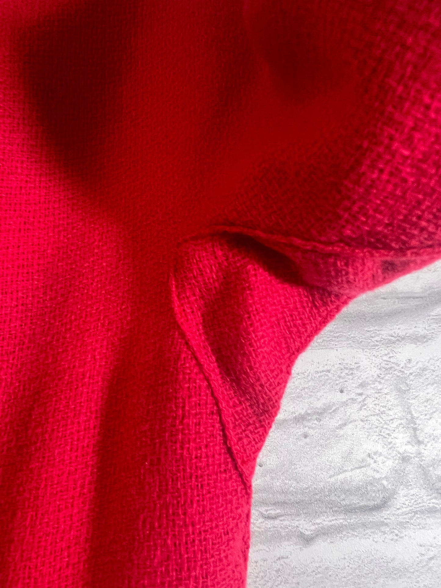 Sears Boucle Knit Hot Pink Vintage Dress