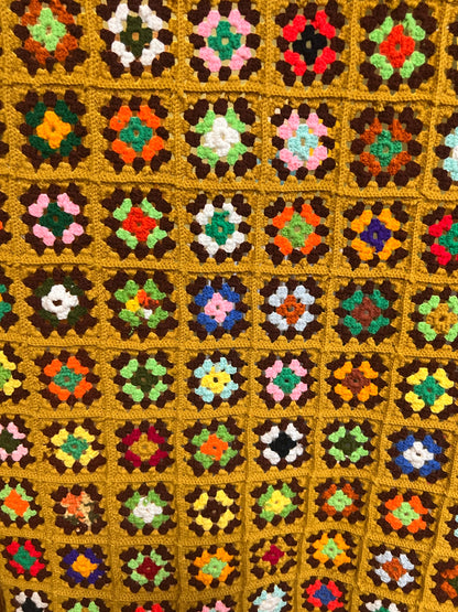 Vintage Granny Square Lap Blanket