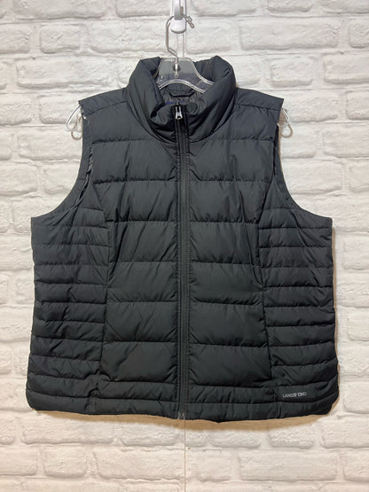 Size XL Petite Land's End  Black Down Filled Quilted Vest