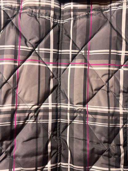 Size XL Zero Xposur PLaid Pink/Gray Down Filled Coat