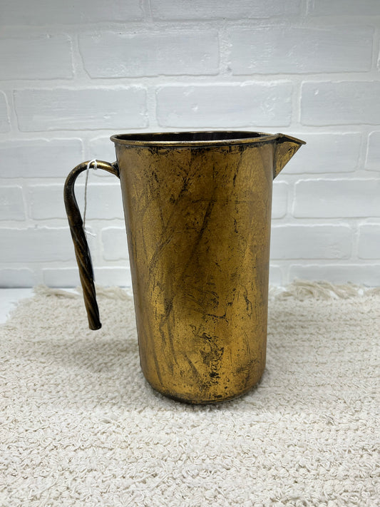 Decorative metal pitcher
