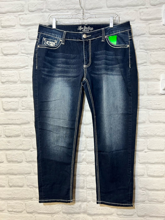 Love Indigo Size 16W cropped jeans