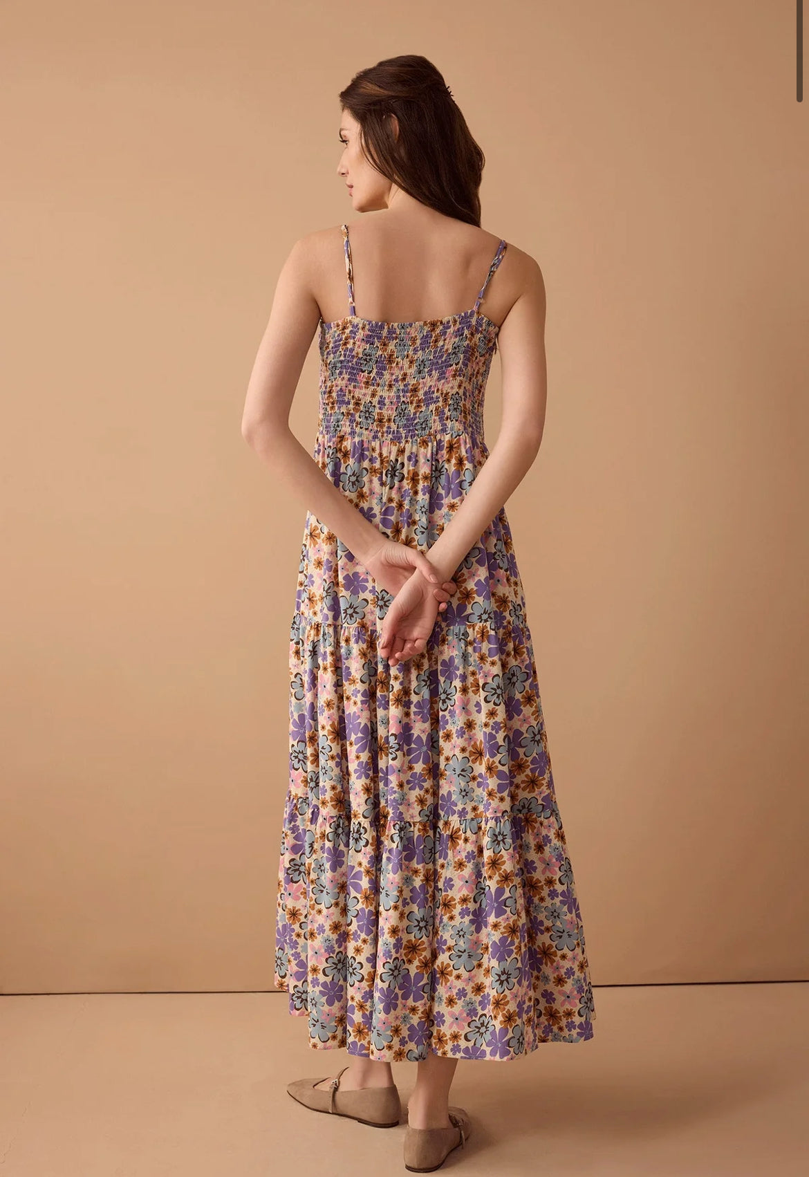 Jocelyn Joy Floral Dress in Purple by Myra Bag