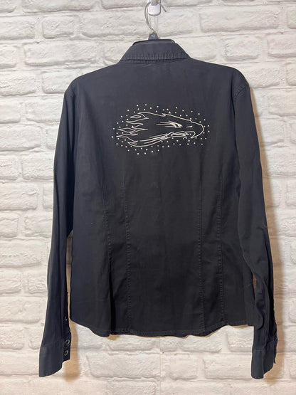 Size XL Harley-Davidson black western style shirt