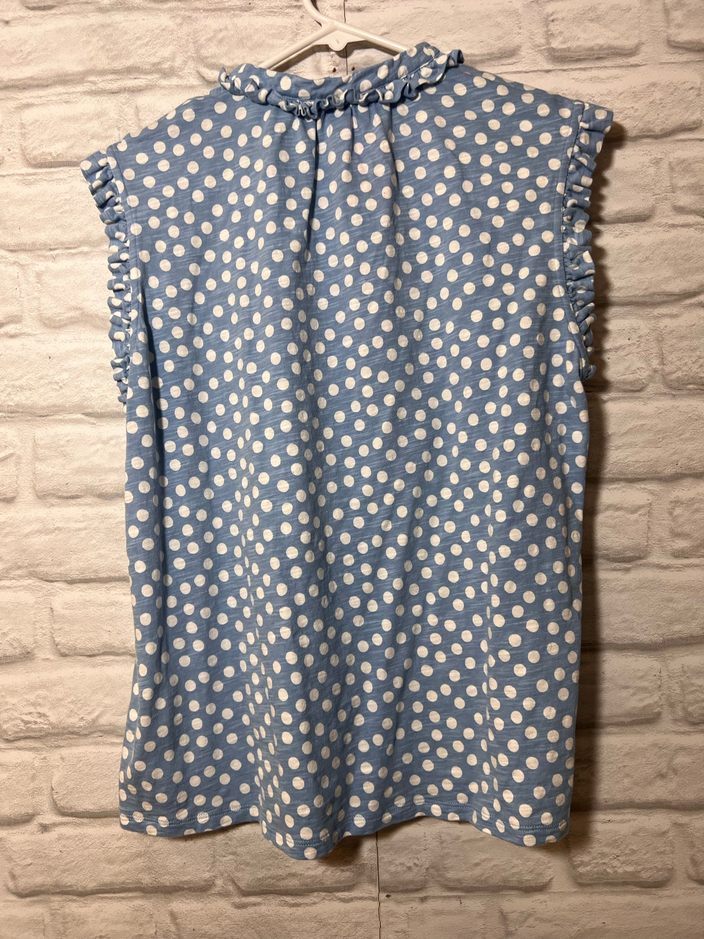 Size 10 Boden Cotton Knit Polka Dot Blouse