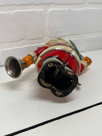 Vintage Wind-up 1950's Santa Tin Lithograph Toy