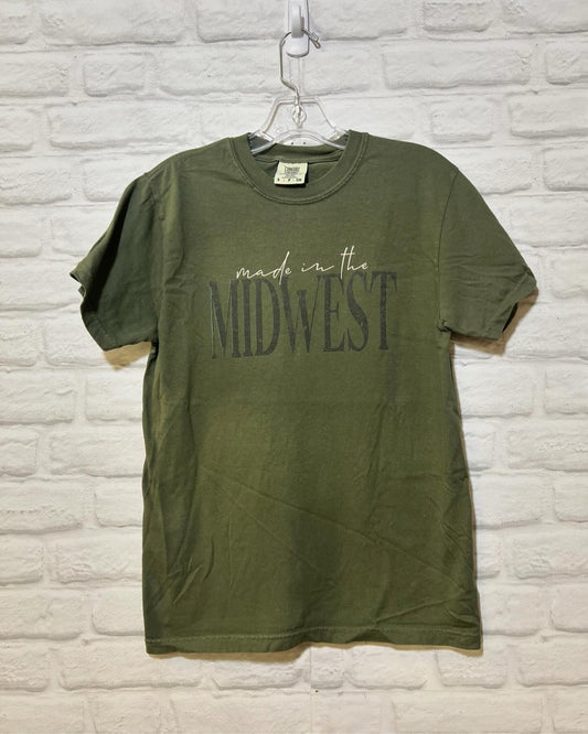 Sage Green 'Made in the Midwest' T-Shirt