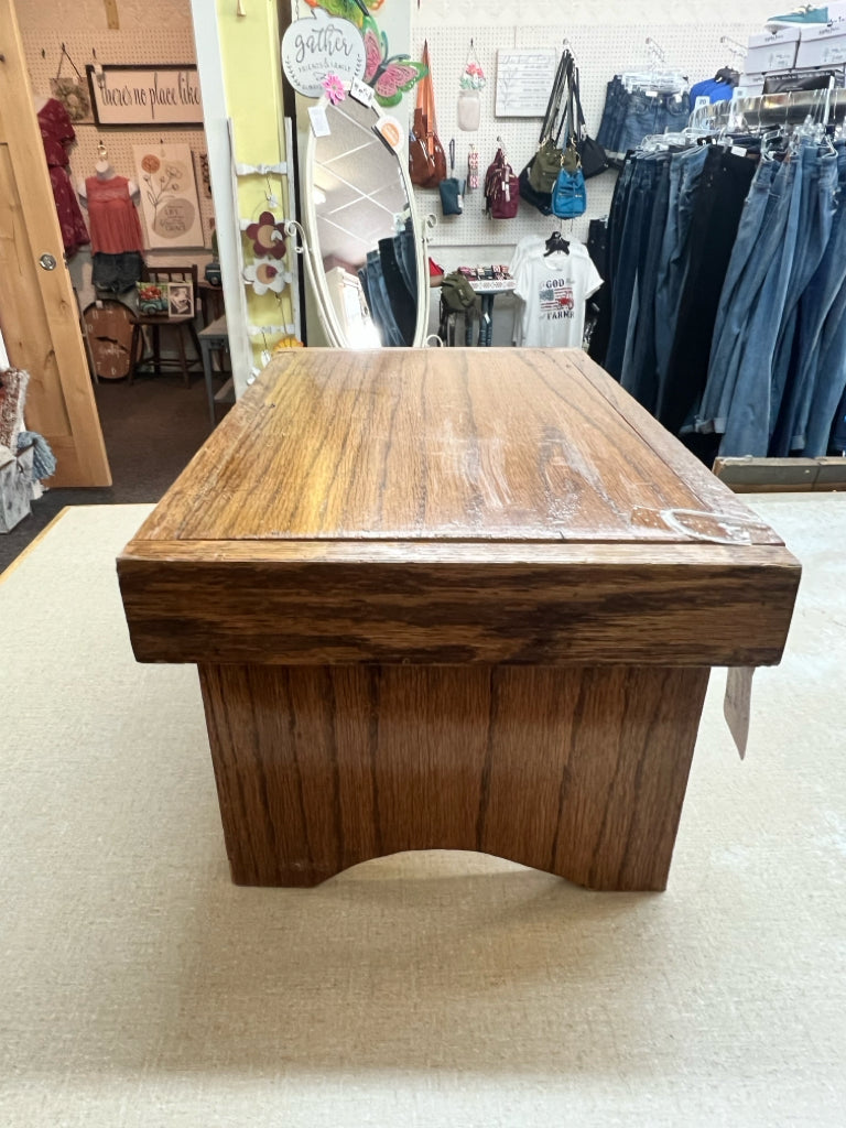 Small vintage wood stool