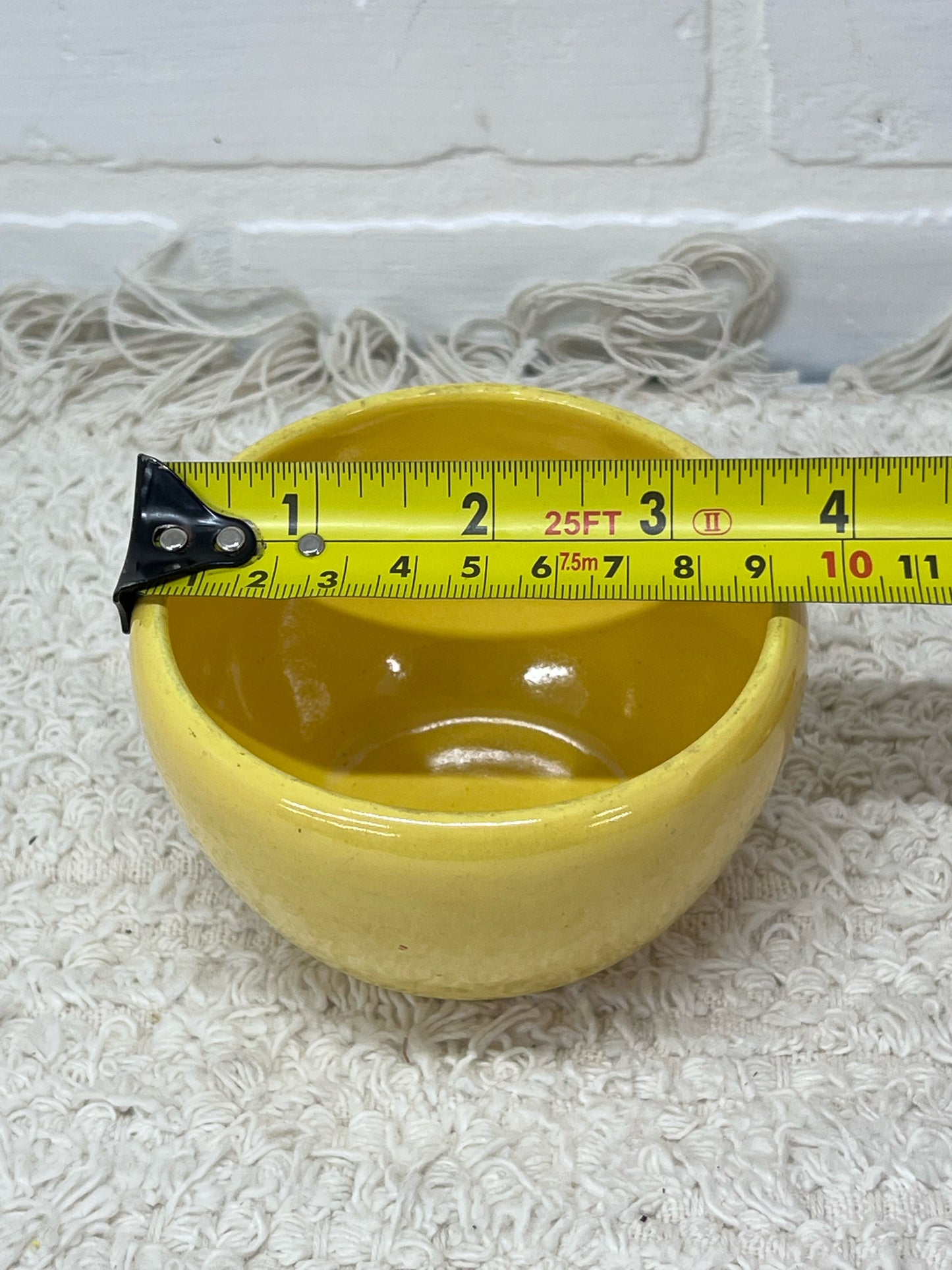Stangl Pottery Sugar Bowl - Art Deco Orange & Yellow