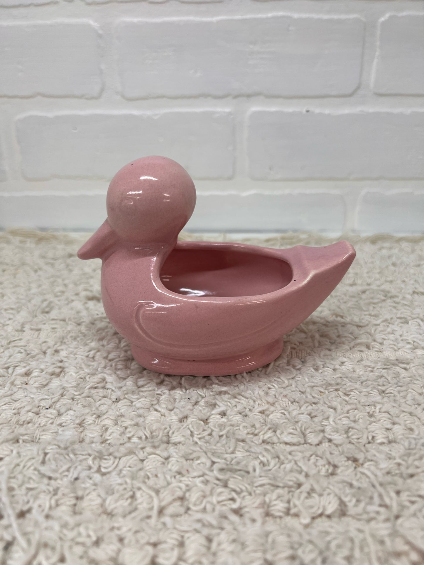 Red Wing Pottery Planter- Small Pink Duck