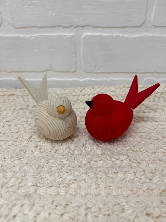 Swedish Wooden Bird - Red or Natural