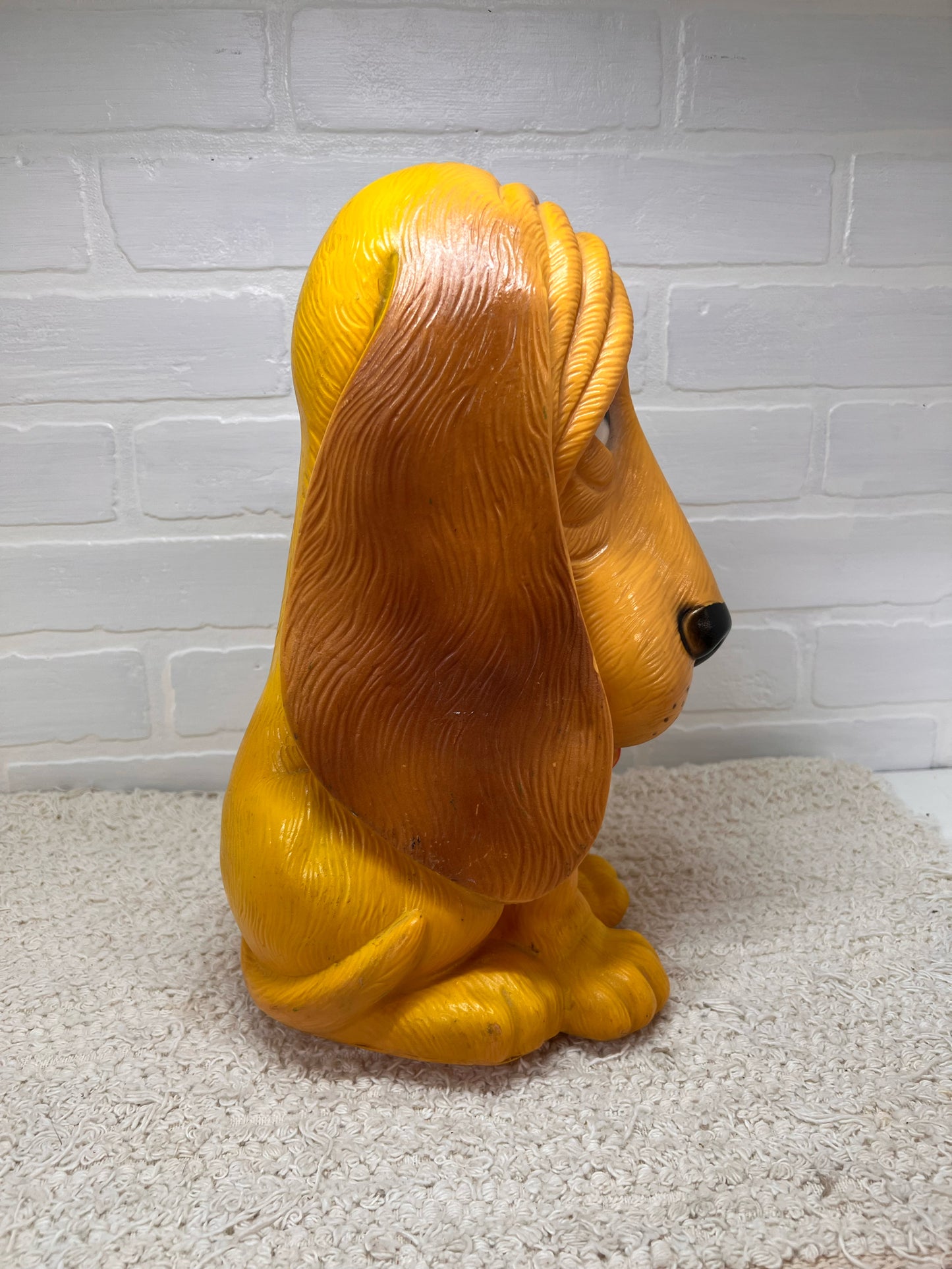 My Toy 1970's Plastic Sad Hound Dog Bank