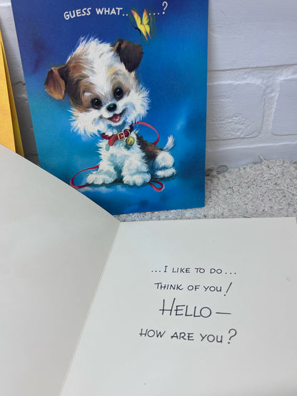Vintage Box of 'Sparkling Pets' 1960's Greeting Cards