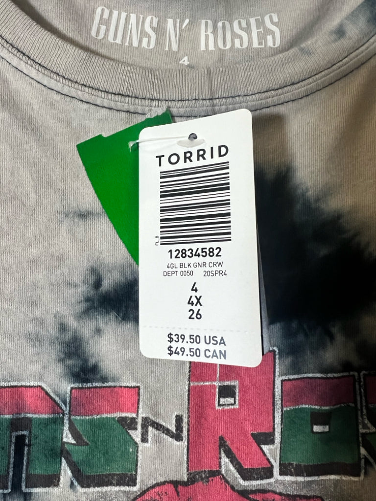 Torrid Size 4 Tan & Black T-Shirt