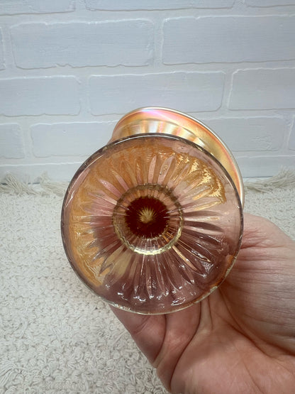 Fenton carnival glass vase