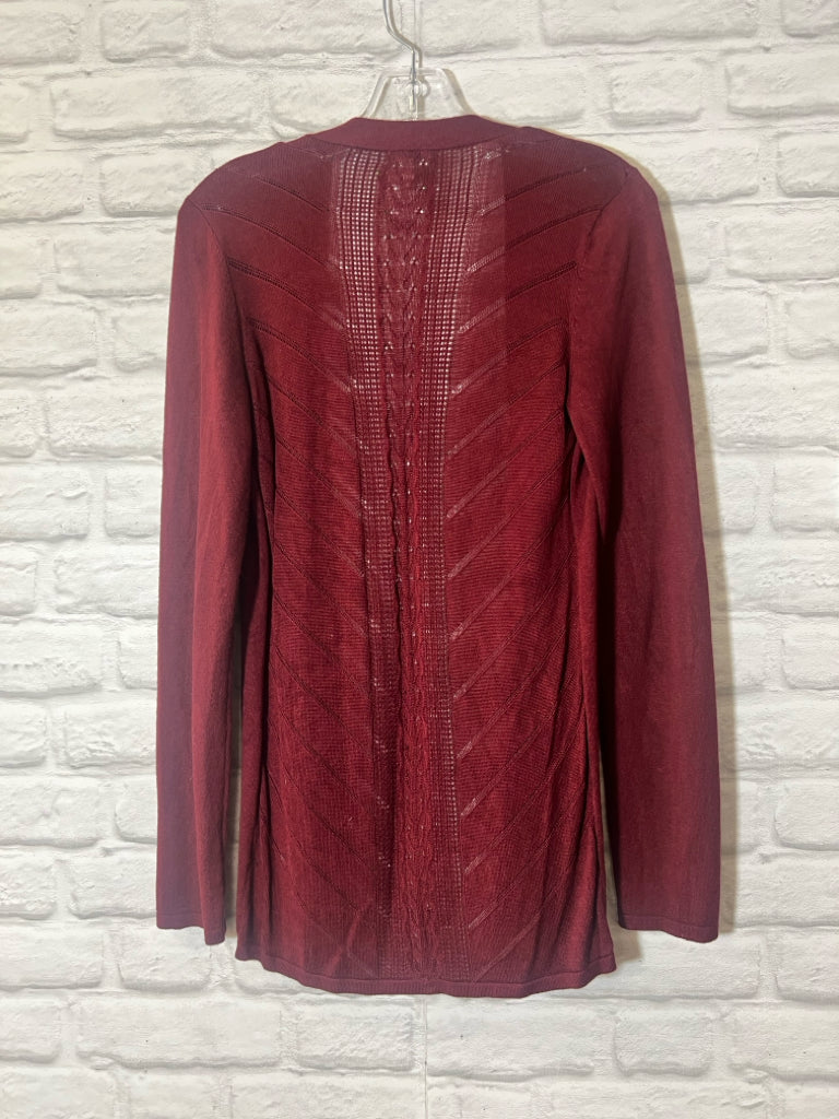 Size XS Maurice's maroon cardigan