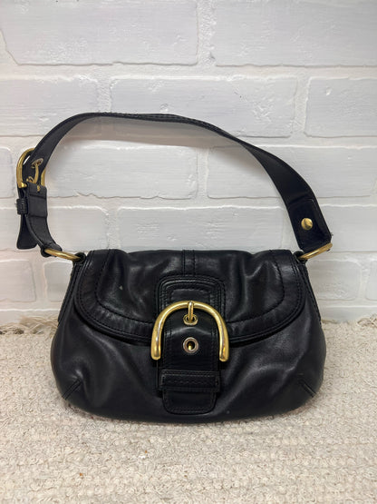 Vintage Coach Soho Mini Shoulder Bag F11840 – Black Leather – Y2K / 90s Era