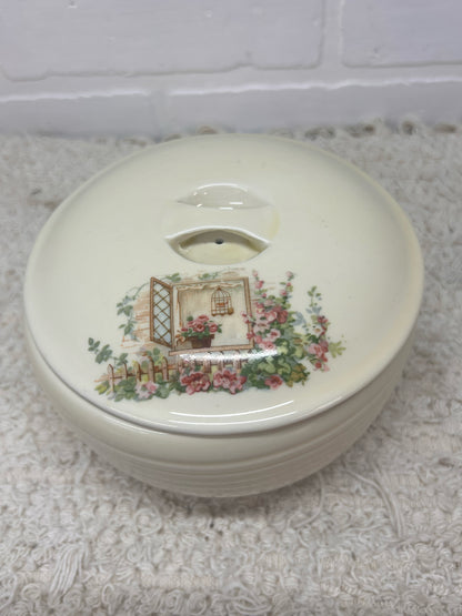 Coors Lidded Thermo Porcelain Casserole Dish 'Open Window' Pattern