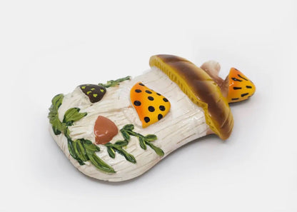 Merry Mushroom Inspired Resin Magnet - Handpainted 70's Nostalgia
