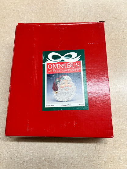 Fitz & Floyd holiday Santa plate