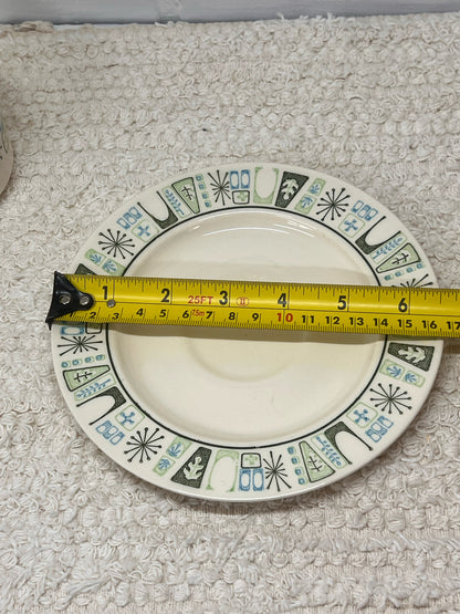 Taylorstone Cup & Saucer Set - Atomic Pattern MCM