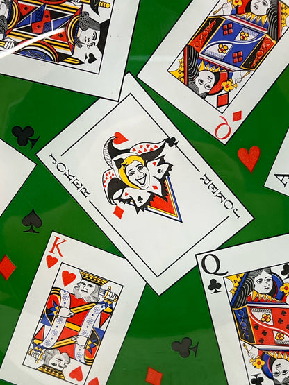 Luminarc Poker/Cards Green Glass Serving Tray