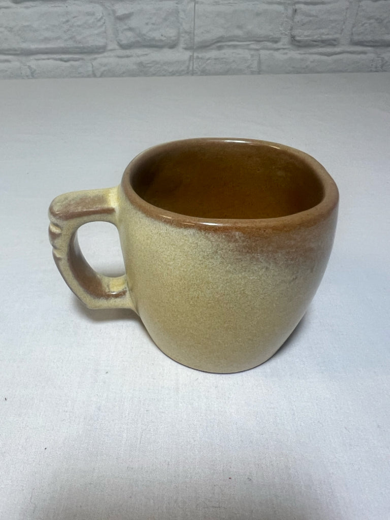 Frankoma Pottery brown glazed mug