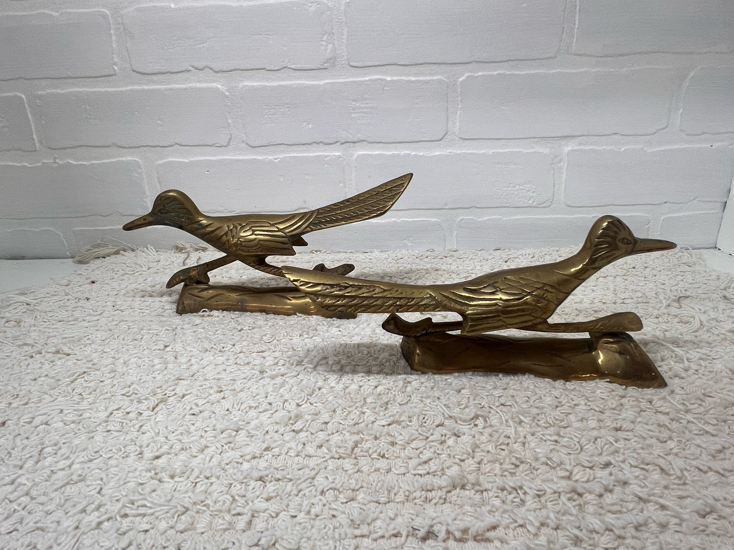 Pair of Vintage Brass Road Runners