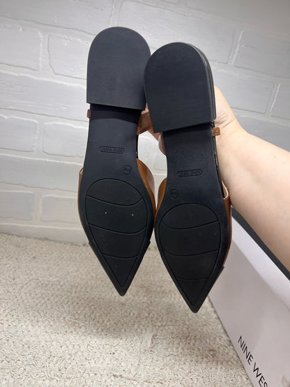 Shoe Size 9.5 Nine West Pointed Toe Slingback Flats