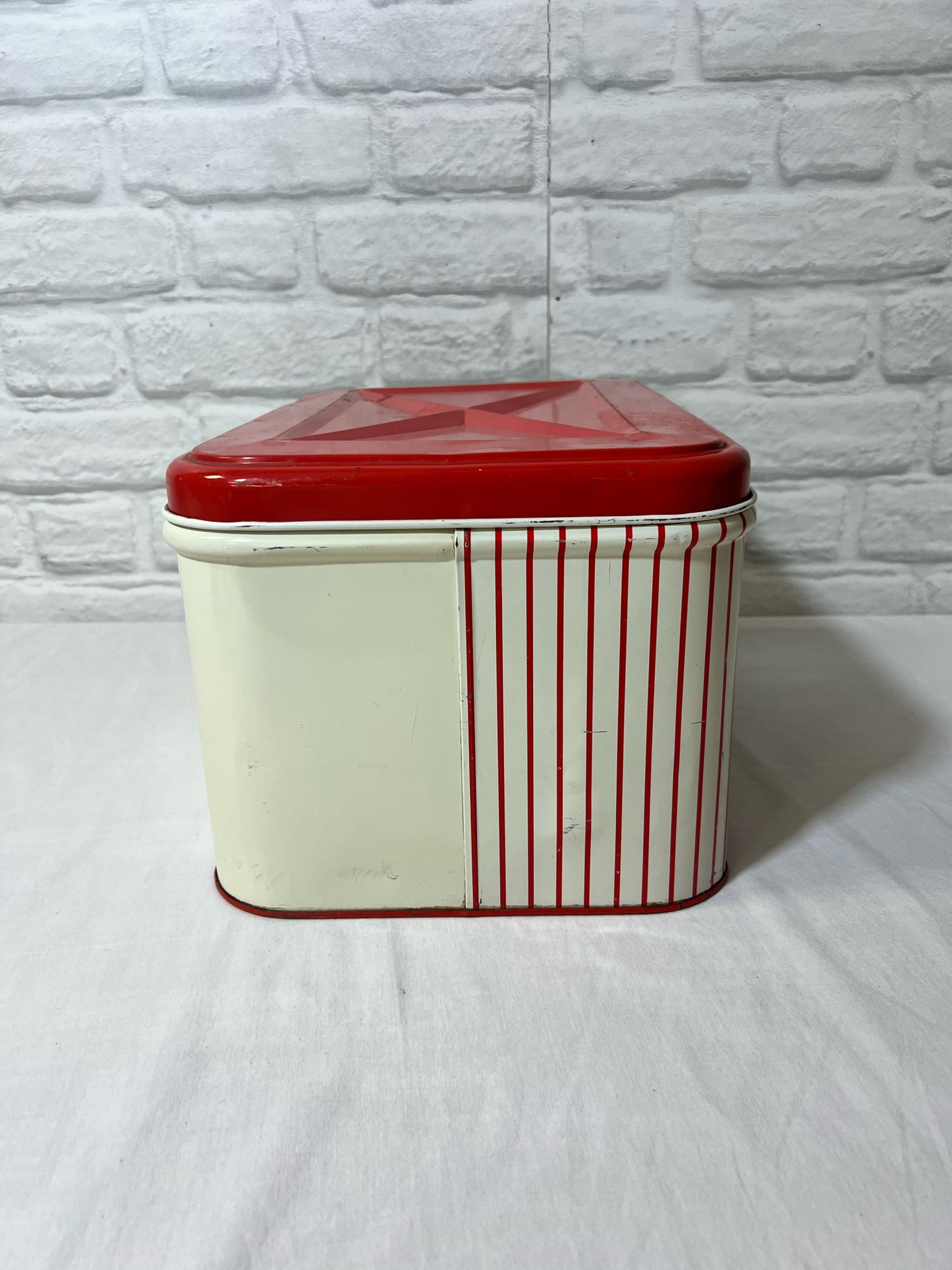 Vintage striped cherry blossom bread tin