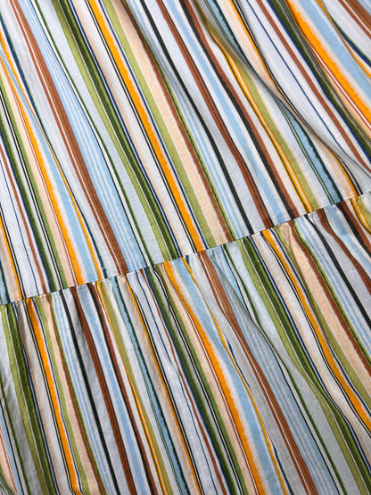 Size 1X Lauren Conrad Striped Yellow Maxi Dress