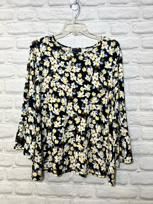 Size L J Jill floral wearever collection top