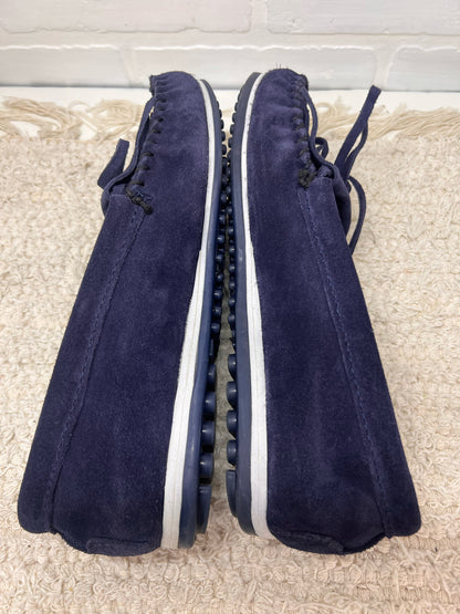 Shoe Size 9 Minnetonka  Moccasins Navy blue Suede