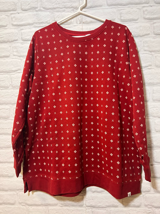 Blake Shelton Collection Size 1X Land's End Red  Sweatshirt