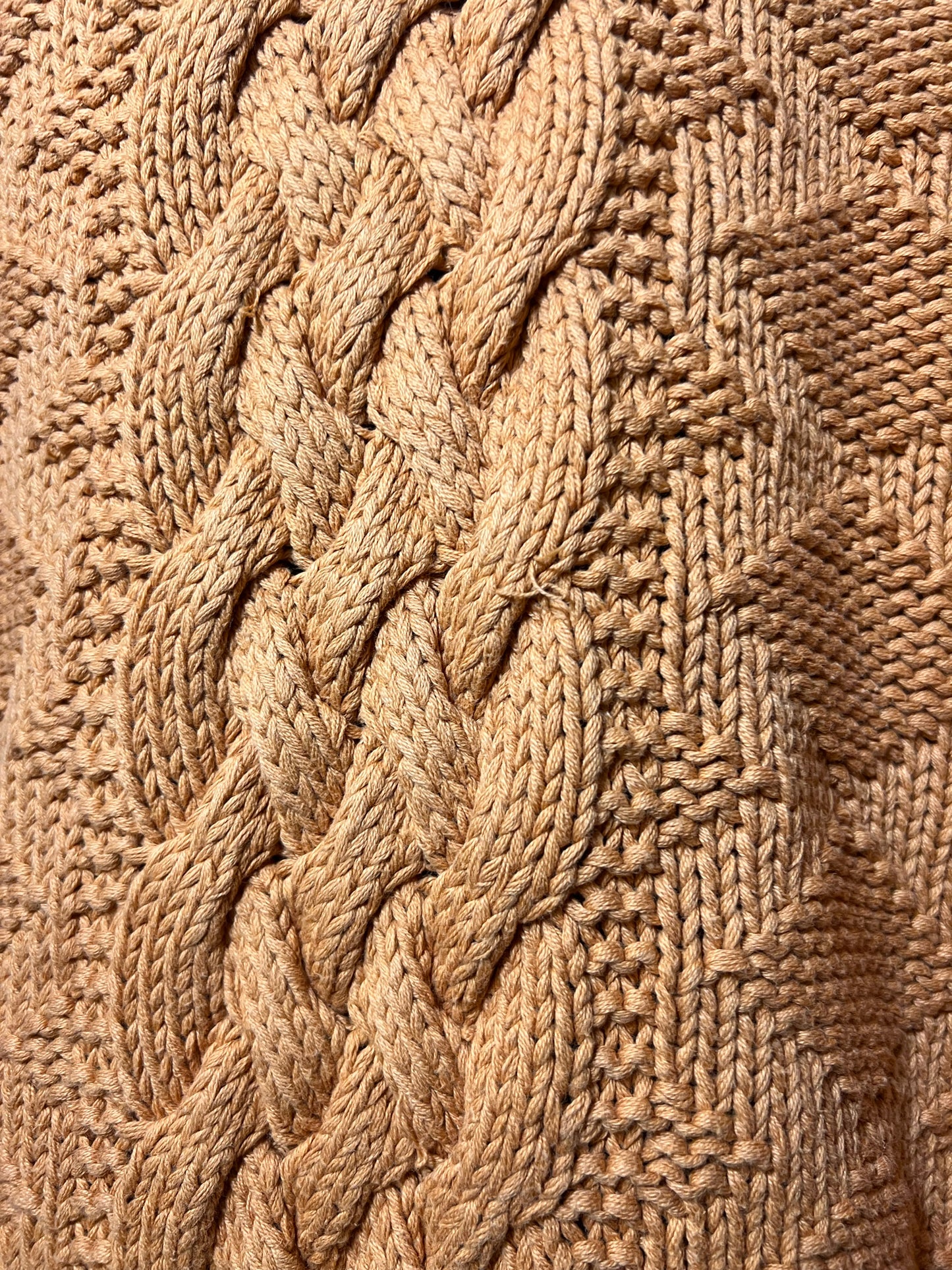 Size L Vintage Gap Hand Knit Cotton Sweater