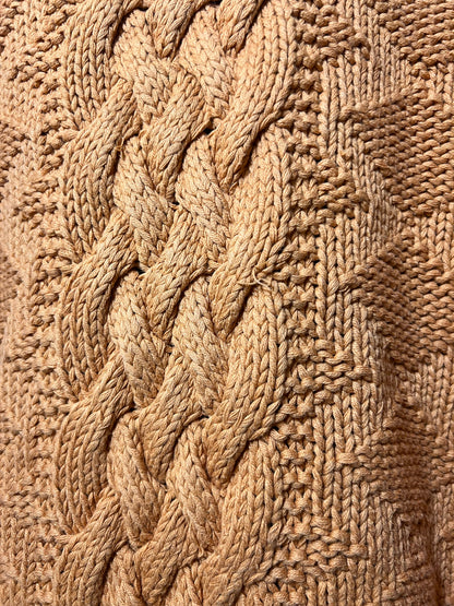 Size L Vintage Gap Hand Knit Cotton Sweater