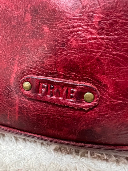 Frye Melissa Hobo Bag in Red Leather