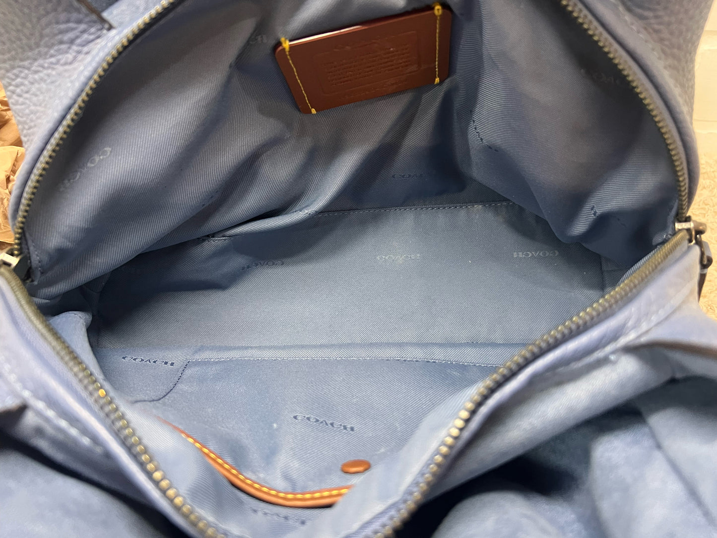 Coach Leather 'Lori' Divided Shoulder Bag